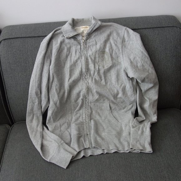Diesel Only the Brave Gray Zip Up Sweater with Pockets Made in Bulgaria Size L - Picture 1 of 16